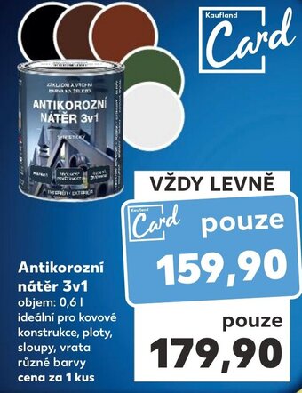 Kaufland Antikorozní nátěr 3v1 nabídka