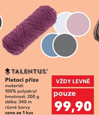 Kaufland TALENTUS Pletací příze nabídka