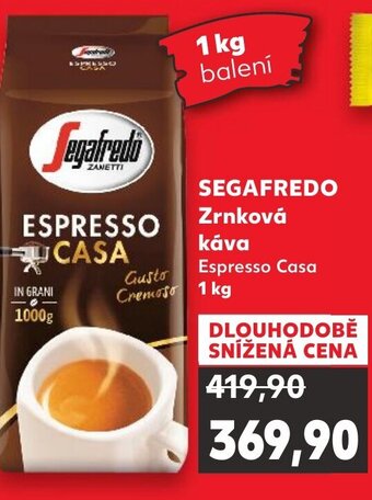 Kaufland SEGAFREDO Zrnková káva nabídka