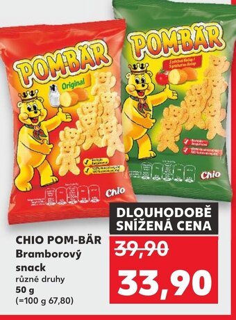 Kaufland CHIO POM-BÄR Bramborový snack nabídka