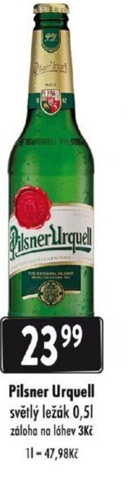 Qanto Pilsner Urquell světlý ležák 0,5L nabídka
