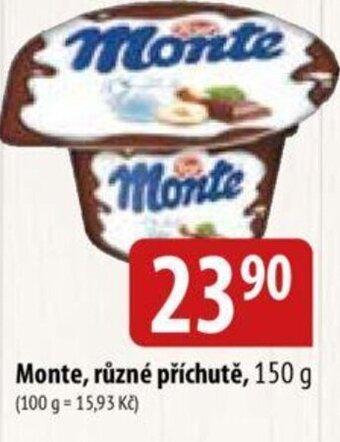 Bala Monte, různé příchutě nabídka