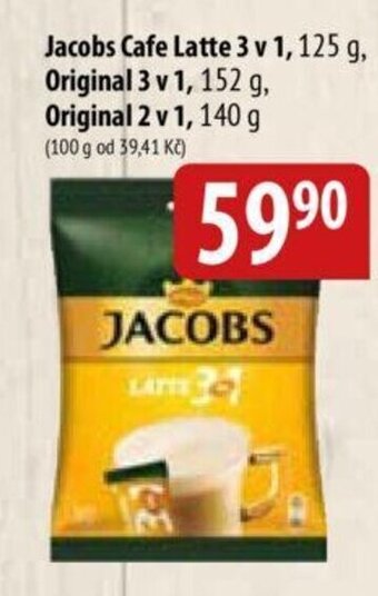 Bala Jacobs Cafe Latte 3 v 1, 125 g nabídka