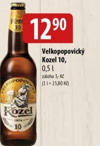Bala Velkopopovický Kozel 10, 0,5 L nabídka