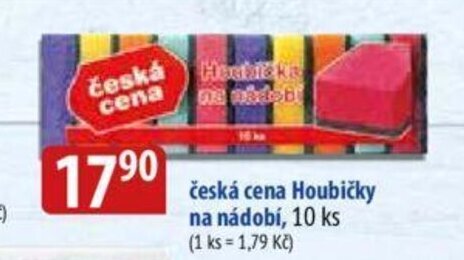 Bala česká cena Houbičky na nádobí, 10 ks nabídka