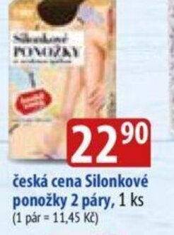 Bala česká cena Silonkové ponožky 2 páry nabídka