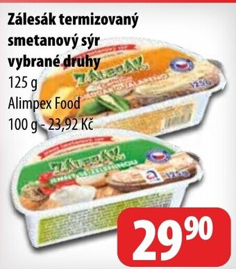 Partner Maloobchodní síť Zálesák termizovaný smetanový sýr vybrané druhy nabídka