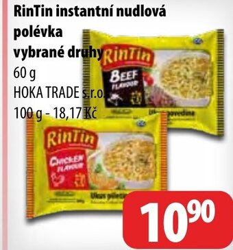 Partner Maloobchodní síť RinTin instantní nudlová polévka vybrané druhy nabídka