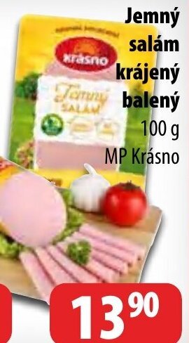 Partner Maloobchodní síť Jemný salám krájený Baleny nabídka