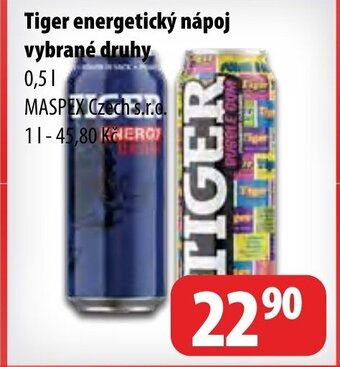 Partner Maloobchodní síť Tiger energetický nápoj vybrané druhy nabídka