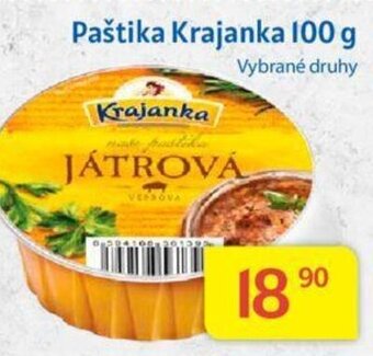 Kubík potraviny Paštika Krajanka 100 g nabídka