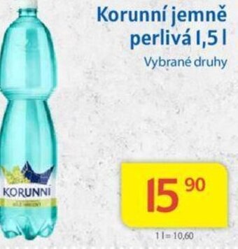Kubík potraviny Korunní jemně perlivá 1,5l nabídka