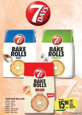 7days bake rolls 80g