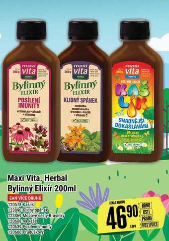 Tamda Foods Maxi vita. herbal bylinný elixír 200ml nabídka