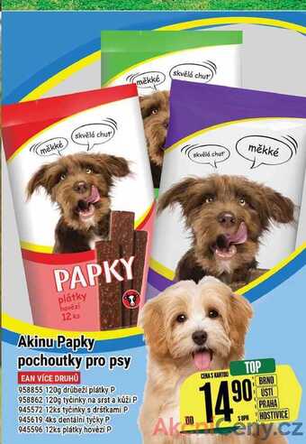 Tamda Foods Akinu papky pochoutky pro psy nabídka