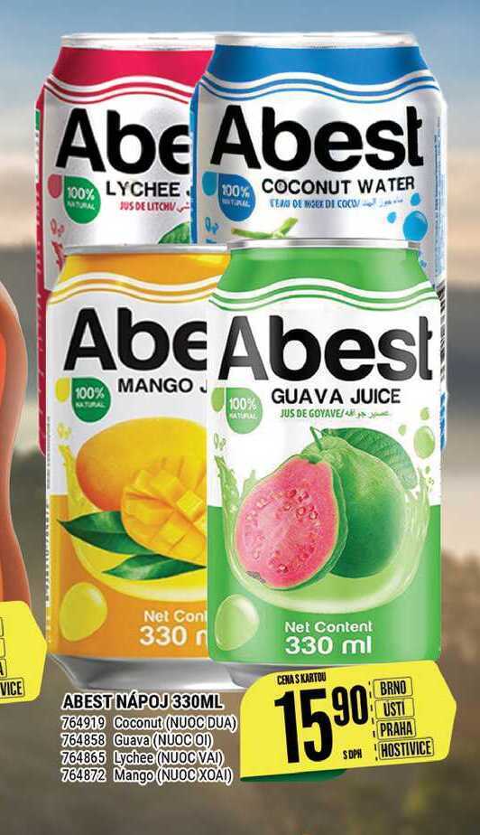 Tamda Foods Abest nápoj 330ml nabídka