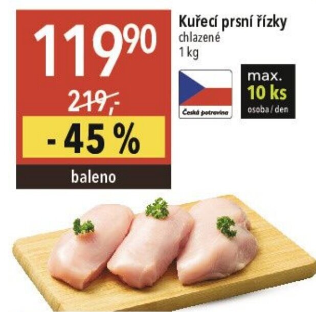 Globus Kuřecí prsní řízky nabídka
