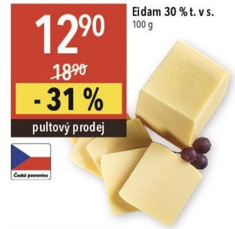 Globus Eidam 30 % t. v S. 100 g nabídka