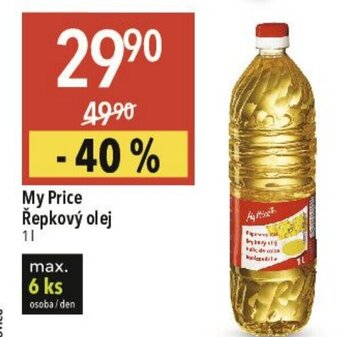 Globus My Price Řepkový olej nabídka