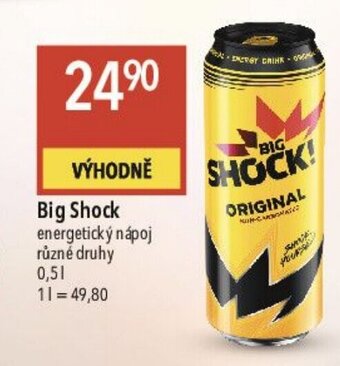 Globus Big Shock energetický nápoj nabídka
