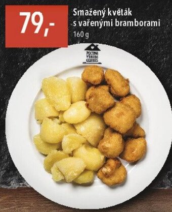 Globus Smažený květák s vařenými bramborami nabídka
