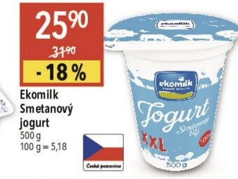 Ekomilk Smetanový jogurt 500 g