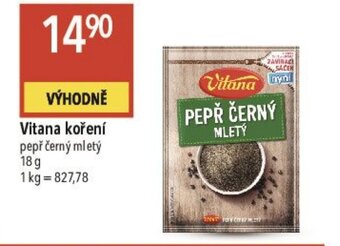 Globus Vitana koření nabídka