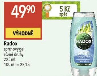 Globus Radox sprchový gel nabídka