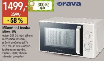 Globus Mikrovlnná trouba Miwa-1W nabídka