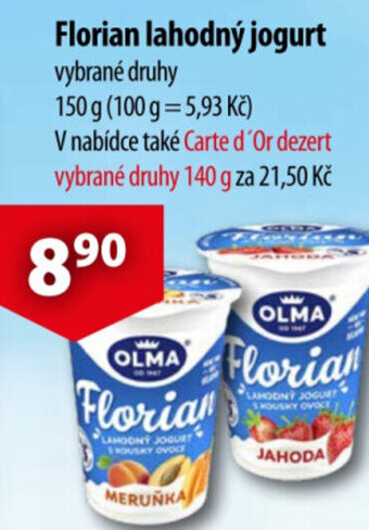 CBA Florian lahodný jogurt nabídka