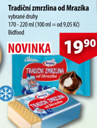 CBA Tradiční zmrzlina od Mrazíka nabídka