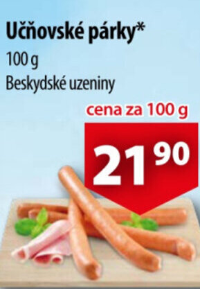 CBA Učňovské párky nabídka
