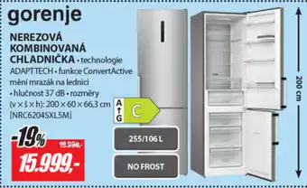 Planeo Elektro Gorenje Nerezová Kombinovaná Chladnička nabídka