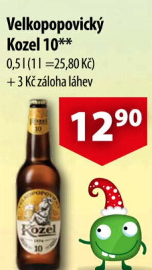 CBA Velkopopovický Kozel 10 nabídka