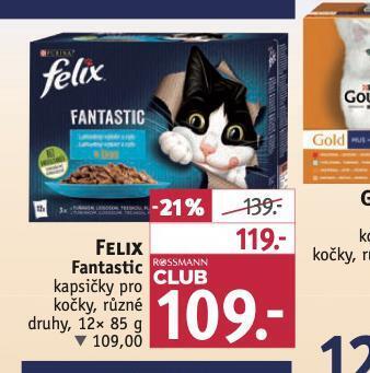 Rossmann Felix fantastic kapsičky pro kočky nabídka