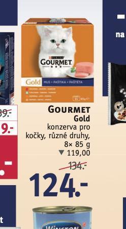 Rossmann Gourmet gold konzerva pro kočky nabídka