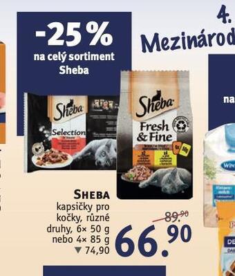 Rossmann Sheba kapsičky pro kočky nabídka