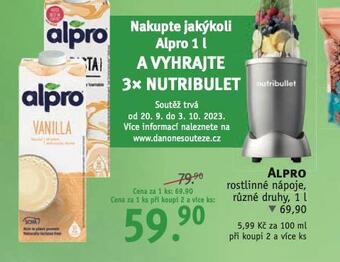 Rossmann Alpro nápoje nabídka