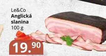 Potraviny CZ Le&co anglická slanina 100 g nabídka