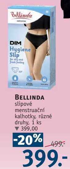 Rossmann Bellinda slipové menstruační kalhotky nabídka