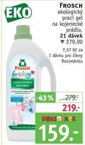 Rossmann Frosch ekologický prací gel, 21 dávek nabídka