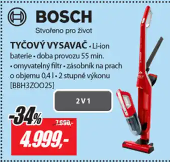 Planeo Elektro Bosch Tyčový Vysavač BBH3YOO25 nabídka