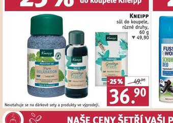 Rossmann Kneipp sůl do koupele nabídka