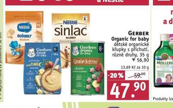 Rossmann Gerber organic for baby dětské organické křupky s příchutí nabídka