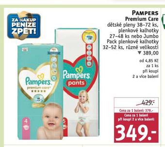 Rossmann Pampers dětské plenky nabídka