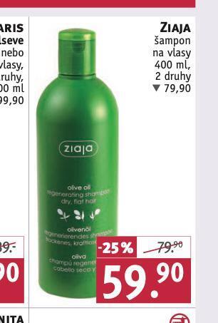Rossmann Ziaja šampon nabídka