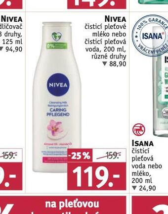 Rossmann Nivea čistící pleťové mléko nabídka