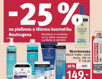 Rossmann Neutrogena tělové mléko nabídka