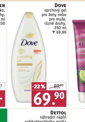 Rossmann Dove sprchový gel nabídka