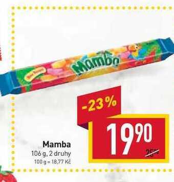 Billa Mamba 106 g nabídka